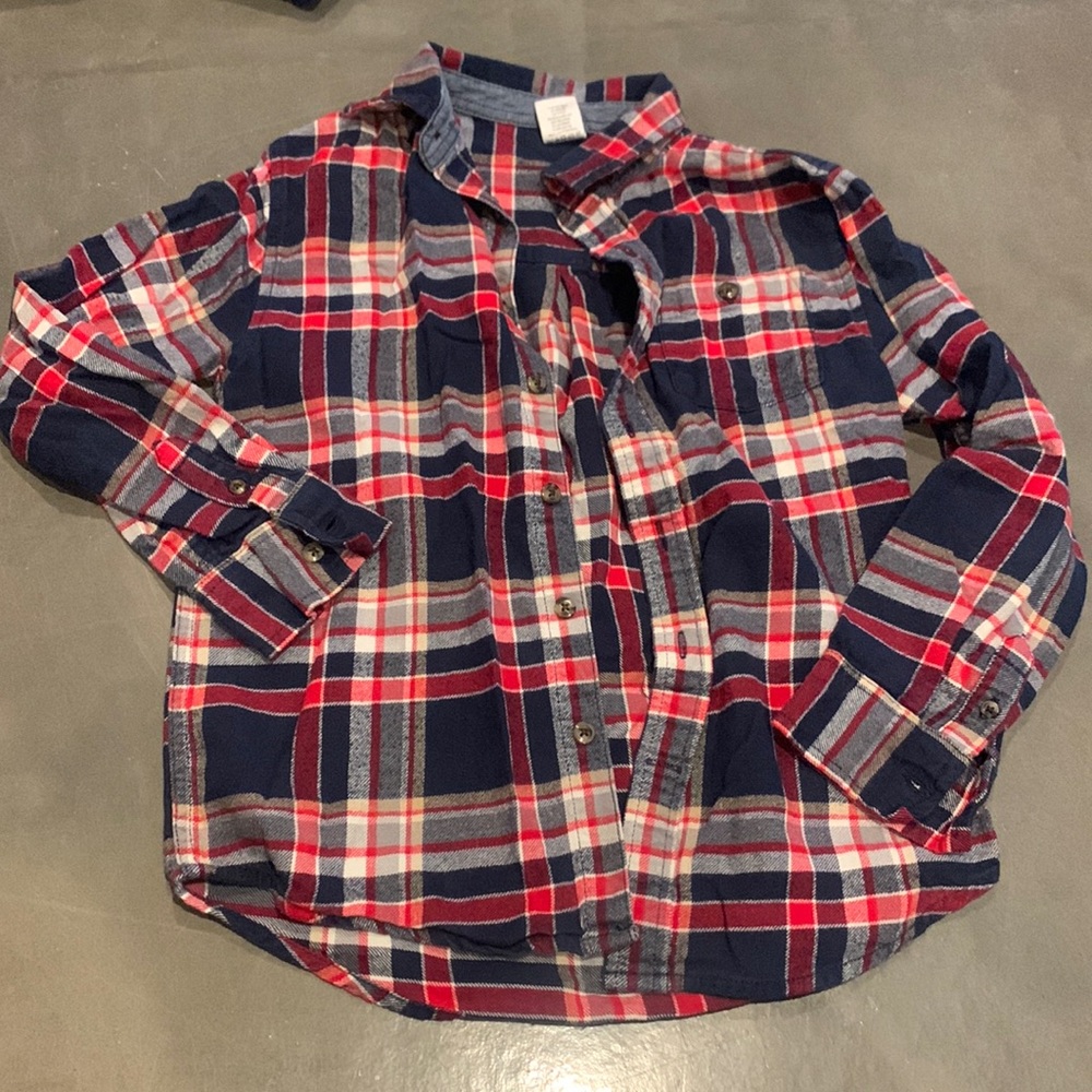 Gymboree flannel shirt size 7-8
